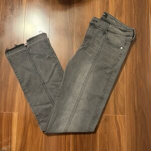 LIVERPOOL Blackish Gray Distressed Jeans
